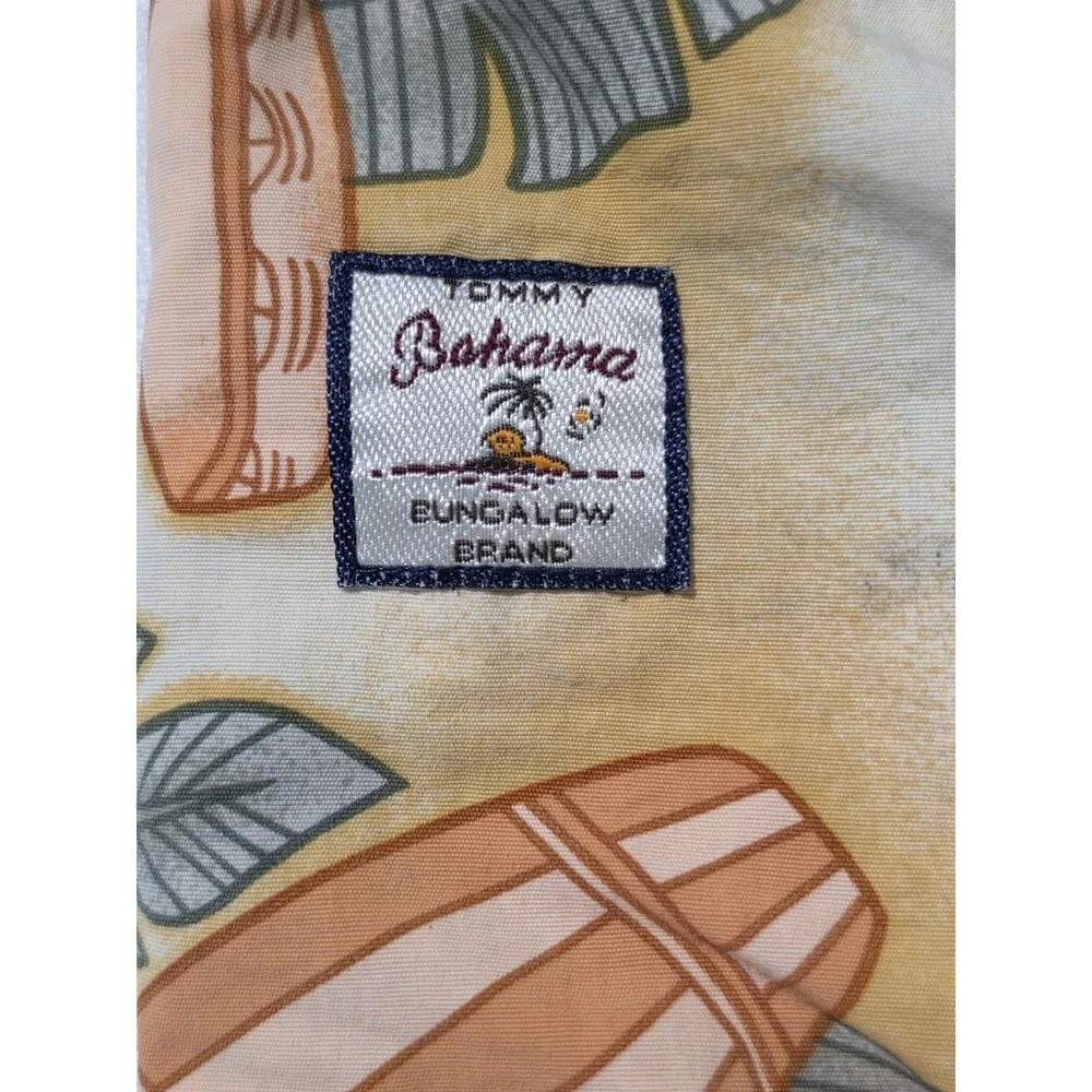 Tommy Bahama Men's Swim Trunks, Tropical Palm Leaf & Drum Print, Size L